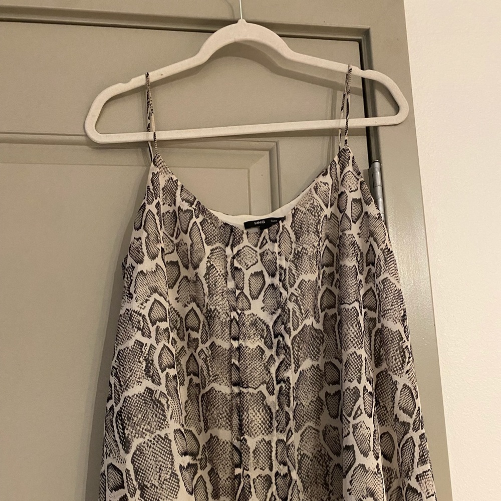 MNG by Mango snakeskin tank top